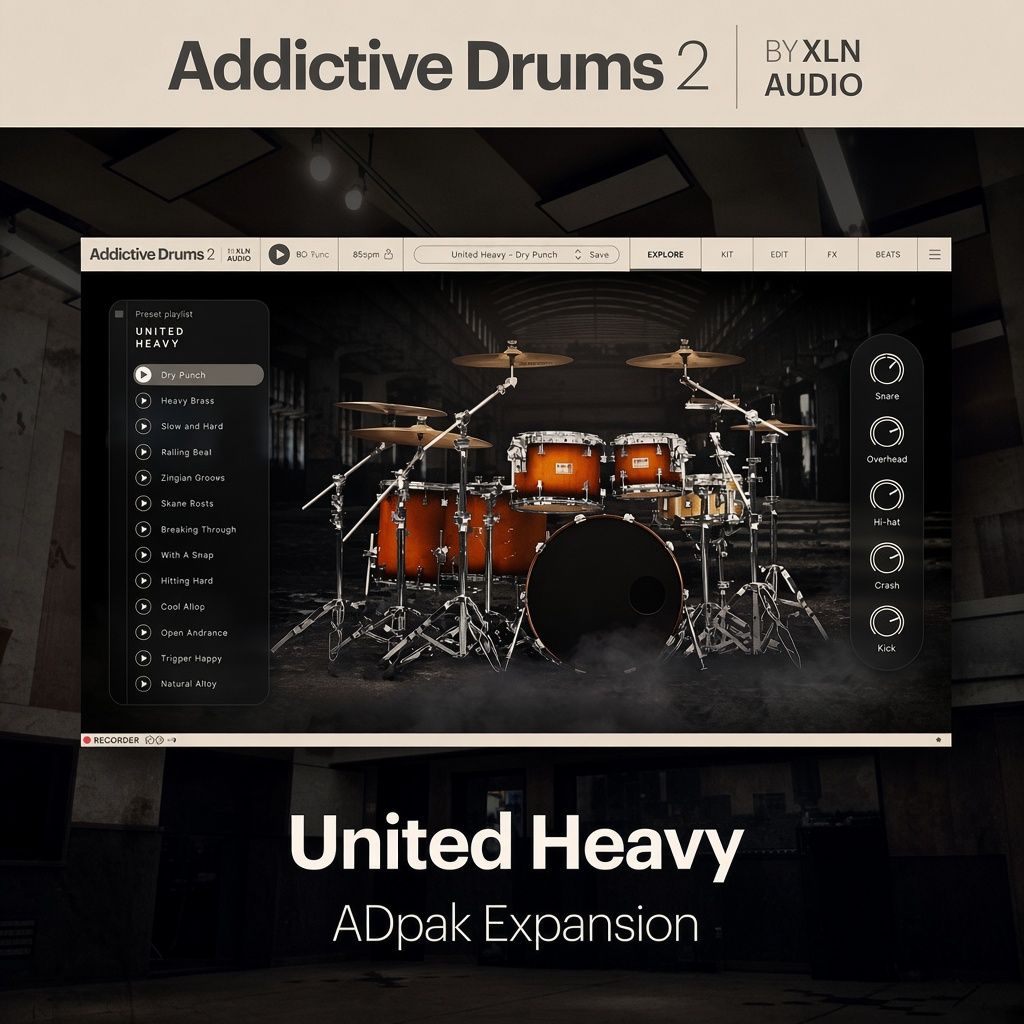 Addictive Drums 2 ADpak - United Heavy