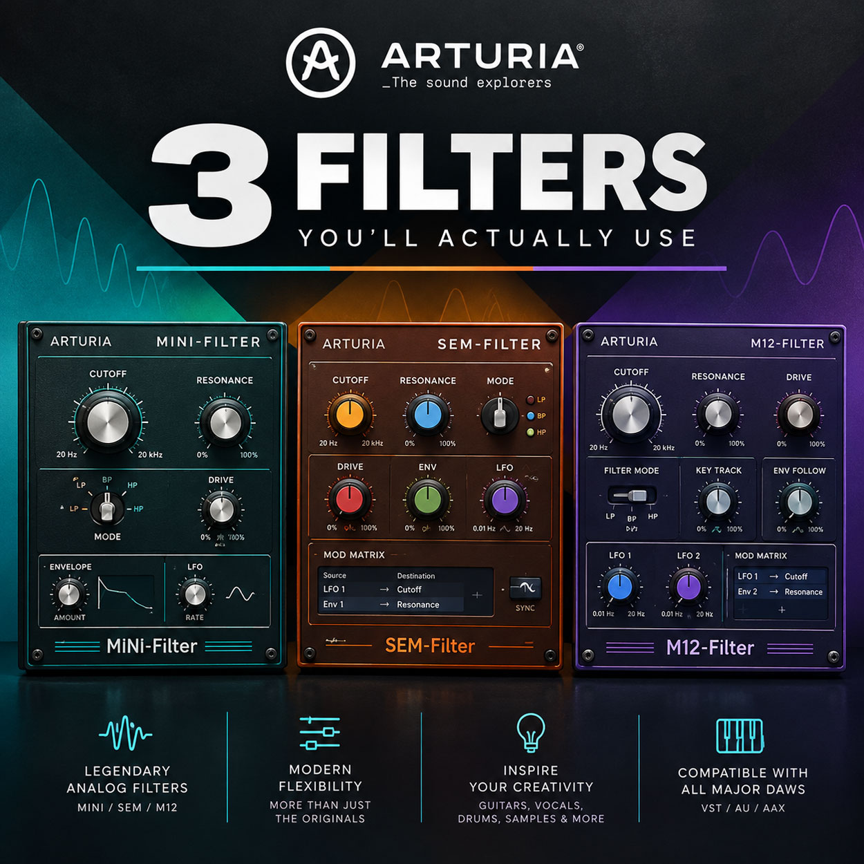 Arturia 3 Filters v1.1.0 Arturia 3 Filters v1.1.0