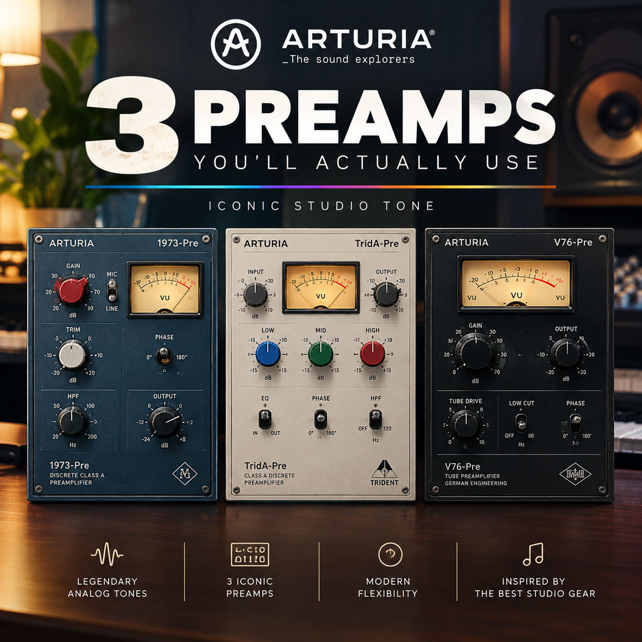 Arturia 3 Preamps v1.1.0 Arturia 3 Preamps v1.1.0