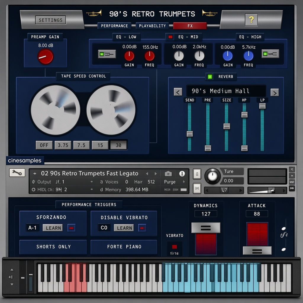 Cinesamples 90s Retro Trumpets