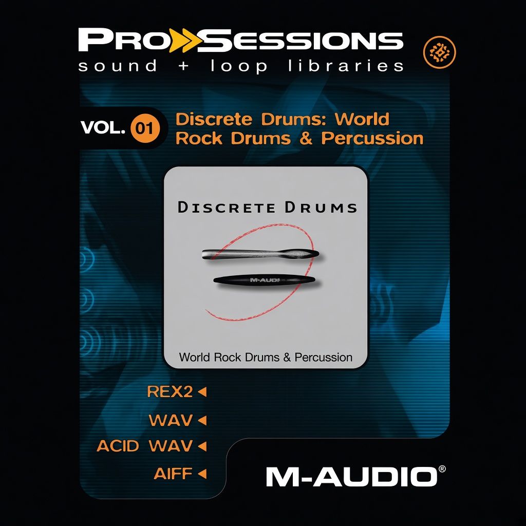 M-Audio ProSessions vol.01 - Discrete Drums: World Rock and Percussion