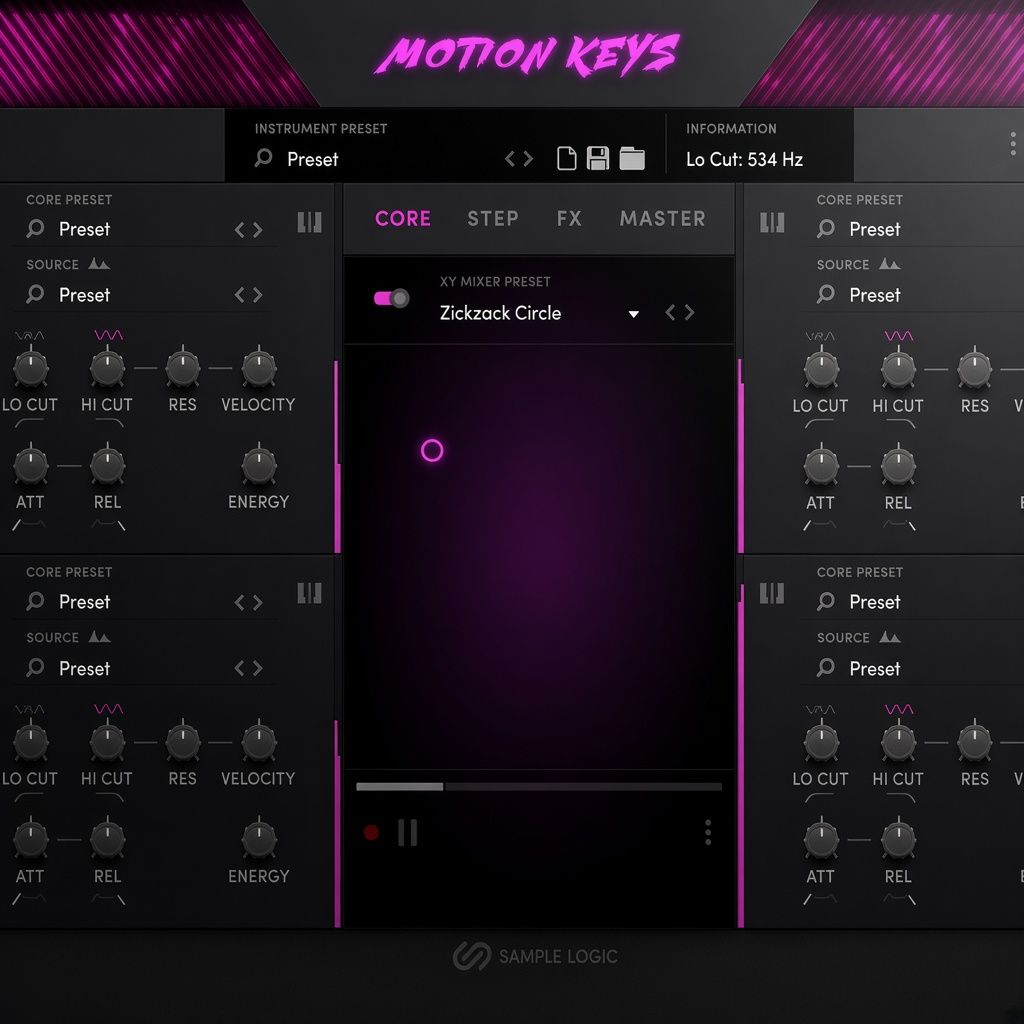 Sample Logic Motion Keys Sample Logic Motion Keys