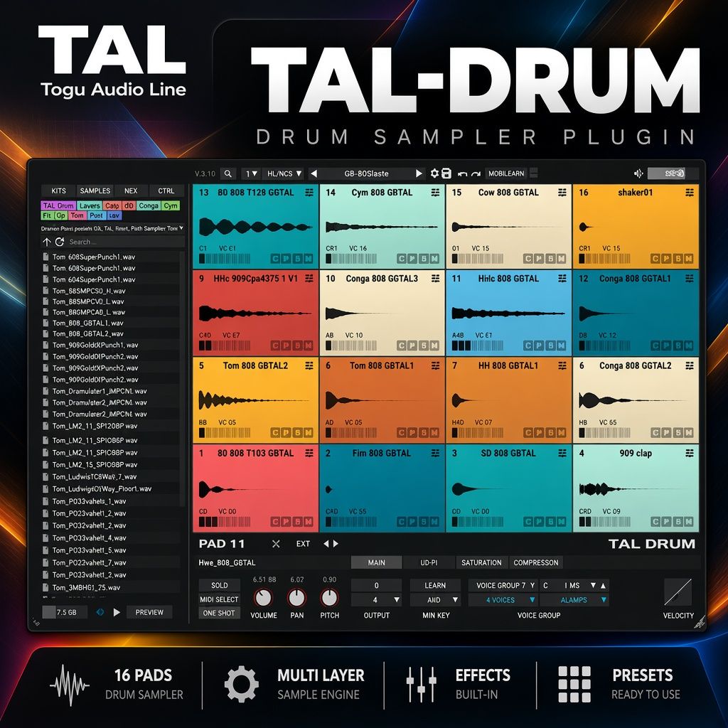 Togu Audio Line TAL-Drum v1.0 Togu Audio Line TAL-Drum v1.0