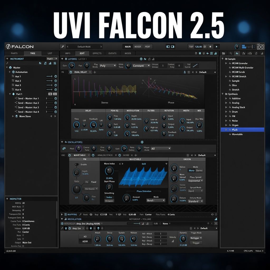 UVI Falcon v2.5.3 + Factory Library