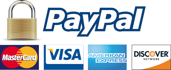 Paypal, Visa, Mastercard