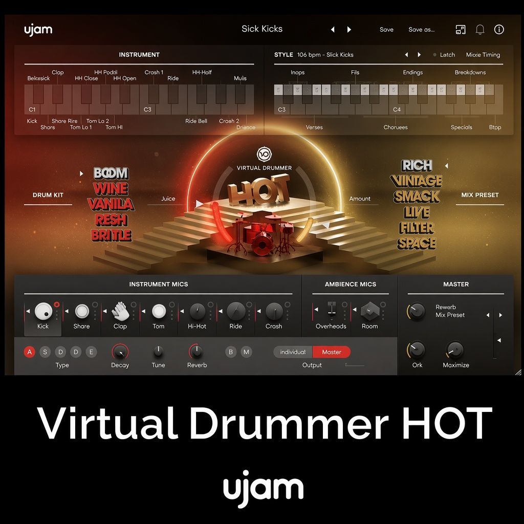 uJAM Virtual Drummer Hot v2.3